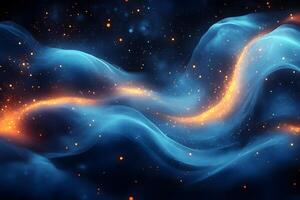 Cosmic Energy Flow in Abstract Space Design for Print and Digital Art photo