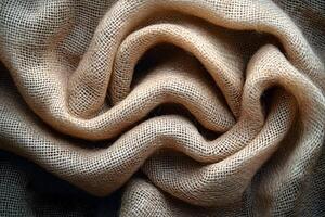 Natural Burlap Fabric Texture for Rustic Designs and Craft Projects photo