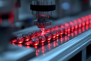 Precision Laser Technology in Modern Automated Manufacturing Process photo