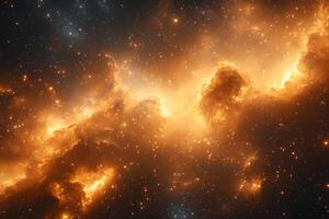 Stellar Nebula Explosion in Outer Space - Cosmic Phenomenon and Galactic Wonders photo