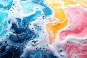 Colorful Fluid Art Vibrant Abstract Background for Design and Print Purposes photo
