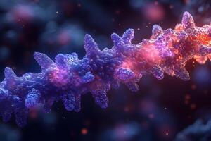 Abstract Visualization of Molecular Structure with Vivid Colors for Science Art and Educational Use photo