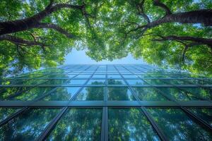 Green Architecture Harmonious Blend of Nature and Modern Design for Eco-Friendly Spaces photo