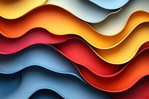 Abstract Colorful Wave Patterns for Modern Design and Art Projects photo