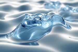 Abstract Water Wave Patterns in Liquid Art for Creative Design photo
