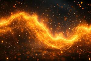 Glowing Abstract Light Wave for Festive and Creative Design Projects photo