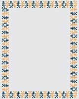 Tribe ethnic primitive frame border clip art ackground copy space text layout blank print art editable vector