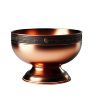 Elegant Bronze Bowl with Shiny Finish png