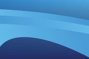 Abstract gradient blue color effect curved shapes element on blue background. vector