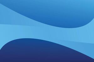 Abstract blue and light blue gradient curved shapes concept background. vector