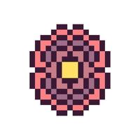 Old-school retro pixel art style vector