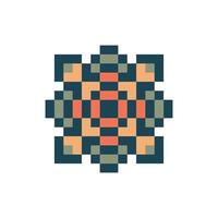 retro ring pixel art vector