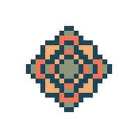 retro mosaic pixel art vector