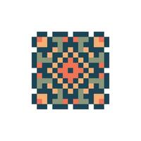 detailed wave pixel art pattern soft artistic feel vector