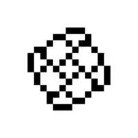 decorative circle pixel art frame retro antique look vector