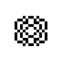 elegant curve pixel art vector