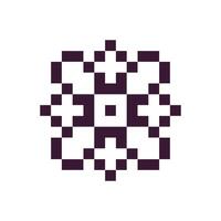 Retro style pixel art design vector
