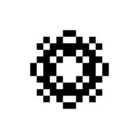 decorative stripe pixel art pattern soft symmetrical effect vector
