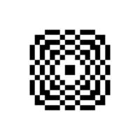 ornamental swirl pixel art element smooth classic touch vector