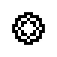 Vintage retro pixel geometric form vector