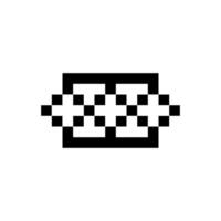 old-school symbol pixel art vector