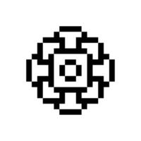 antique spiral pixel art motif soft vintage effect vector