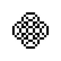 retro stripe pixel art vector