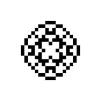 retro texture pixel art shape bold stylish look vector