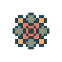 ornamental texture pixel art motif smooth vintage effect vector