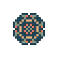 bold texture pixel art motif classic balanced look vector