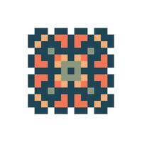 old-fashioned border pixel art decoration artistic smooth look vector