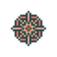 retro decoration pixel art vector
