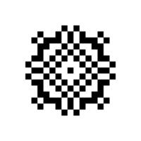 classic wave pixel art pattern soft stylish touch vector