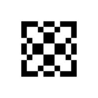 artistic crest pixel art vector