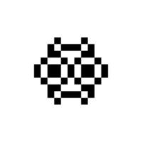 simple square pixel art frame decorative classic touch vector
