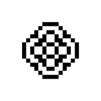 Classic pixel retro abstract art vector