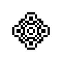 decorative ornament pixel art vector