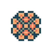 vintage frame pixel art vector