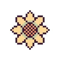Pixel art botanical CRT-style vector