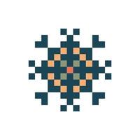 creative stripe pixel art vector