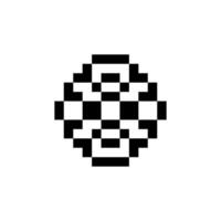 Classic retro pixelized abstract design vector