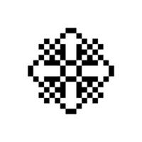 timeless artwork pixel art motif vintage old-school inspiration vector