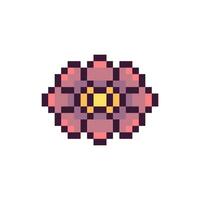 Classic pixel shape with abstract borders vector
