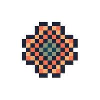 vintage pattern pixel art motif smooth creative design vector