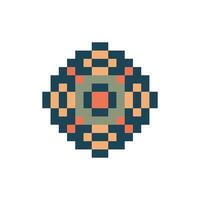 ornamental motif pixel art vector