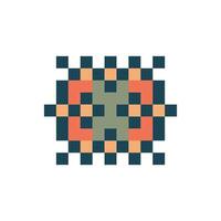 detailed stripe pixel art vector