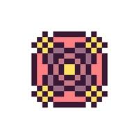 Classic geometric abstract pixel illustration vector
