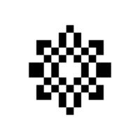 Pixel art retro-inspired design vector