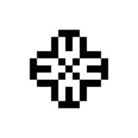 elegant frame pixel art vector