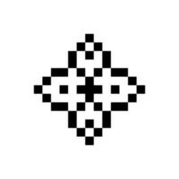 simple leaf pixel art vector